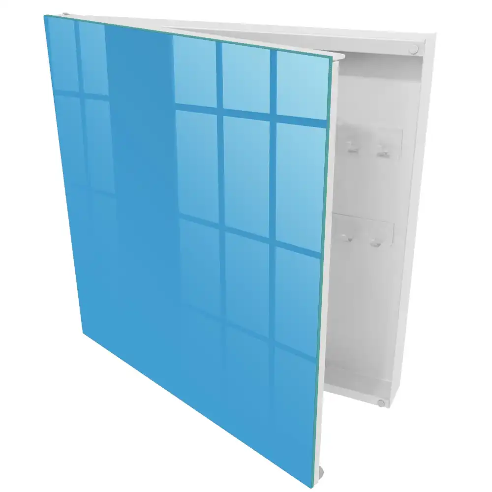 Armoire à clés bleu uni simplicité et élégance