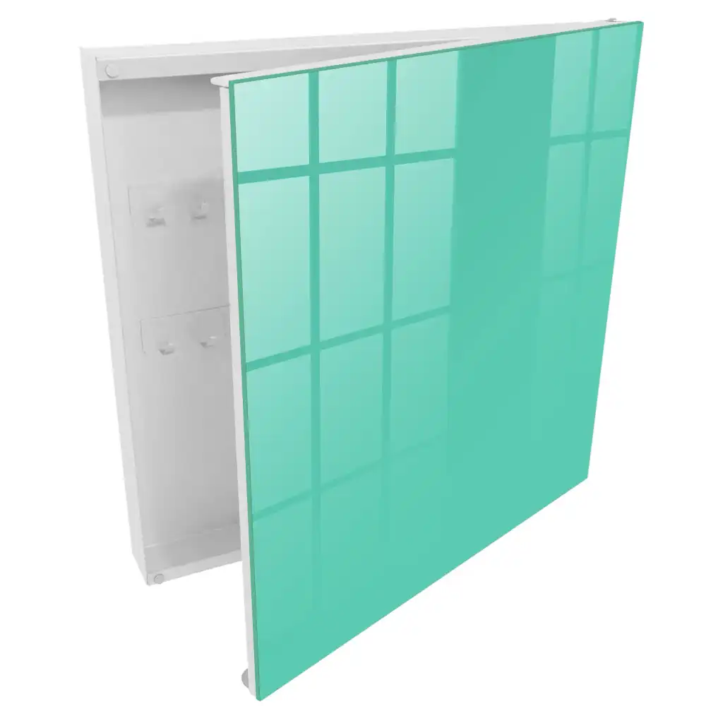 Armoire à clés nuance turquoise minimalisme élégance