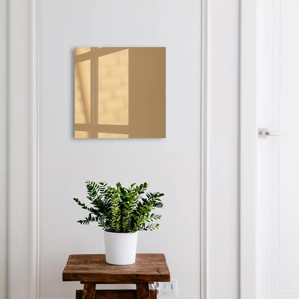 Armoire à clés orange uni vif minimaliste