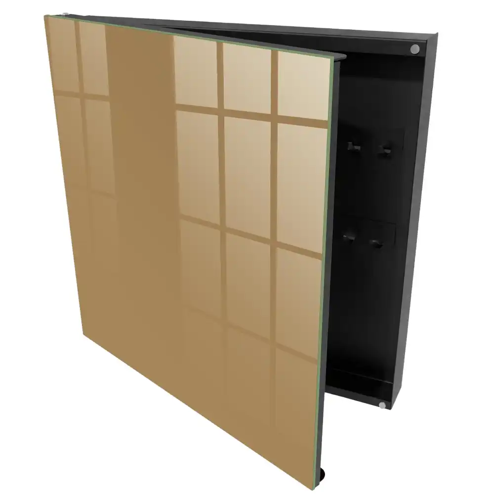 Armoire à clés orange uni vif minimaliste