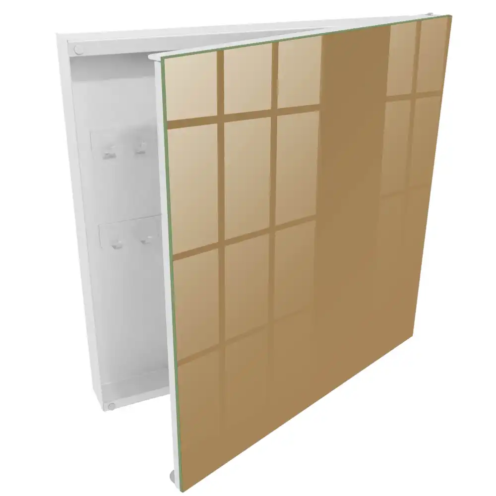 Armoire à clés orange uni vif minimaliste