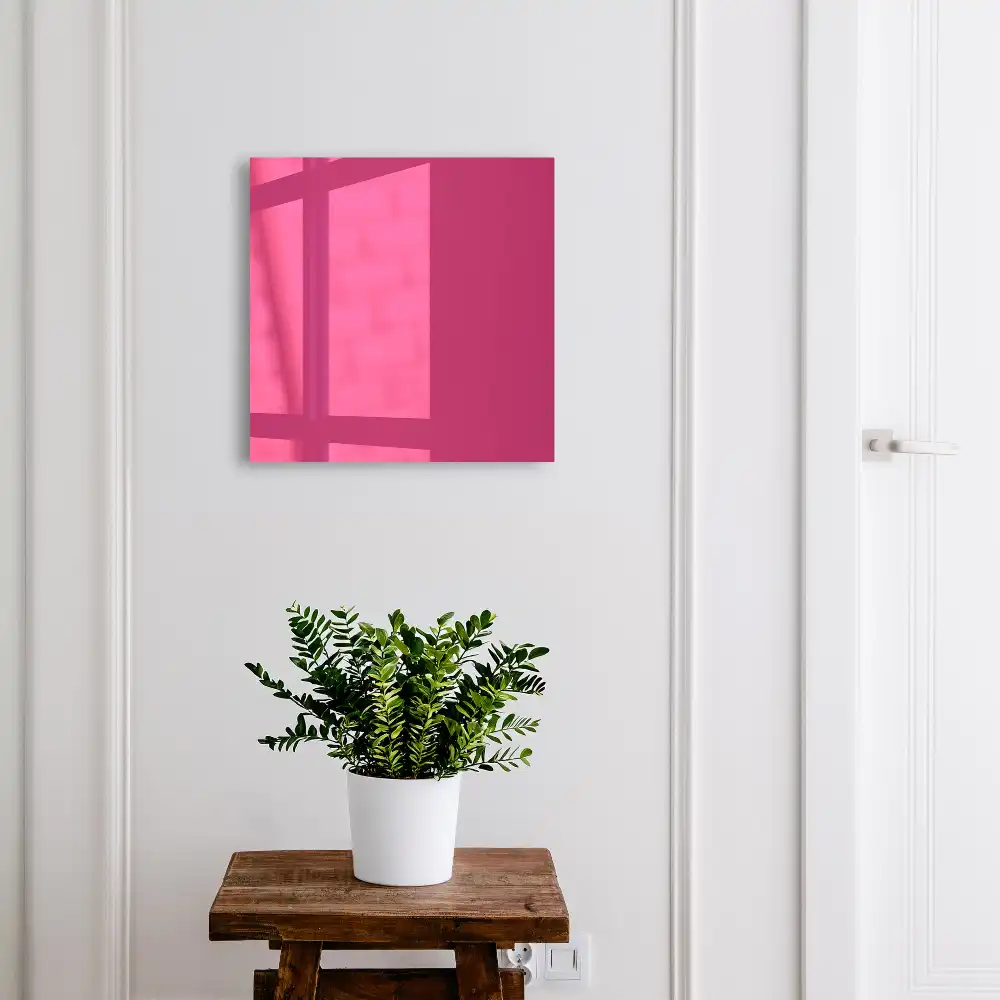 Boîte à clés murale minimalisme fuchsia profond et énergique