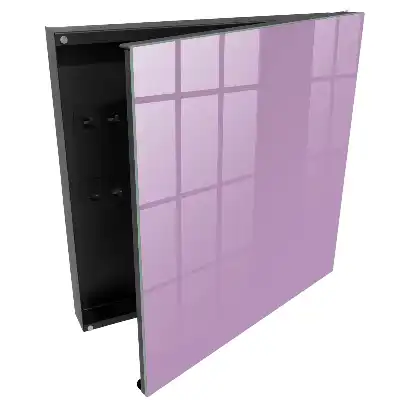 Boîte à clés murale surface uniforme de couleur violette apaisante