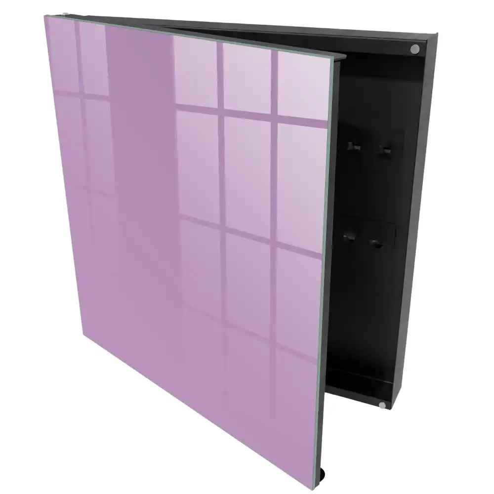 Boîte à clés murale surface uniforme de couleur violette apaisante