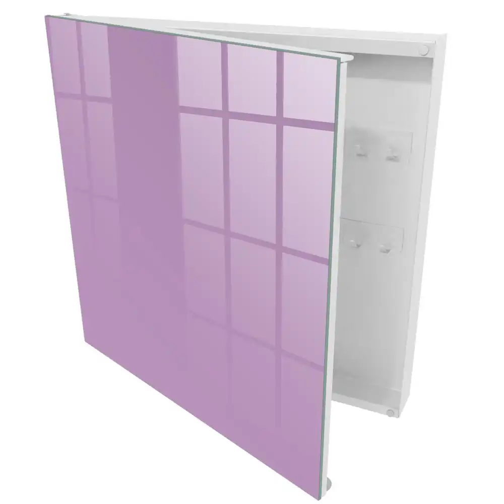 Boîte à clés murale surface uniforme de couleur violette apaisante