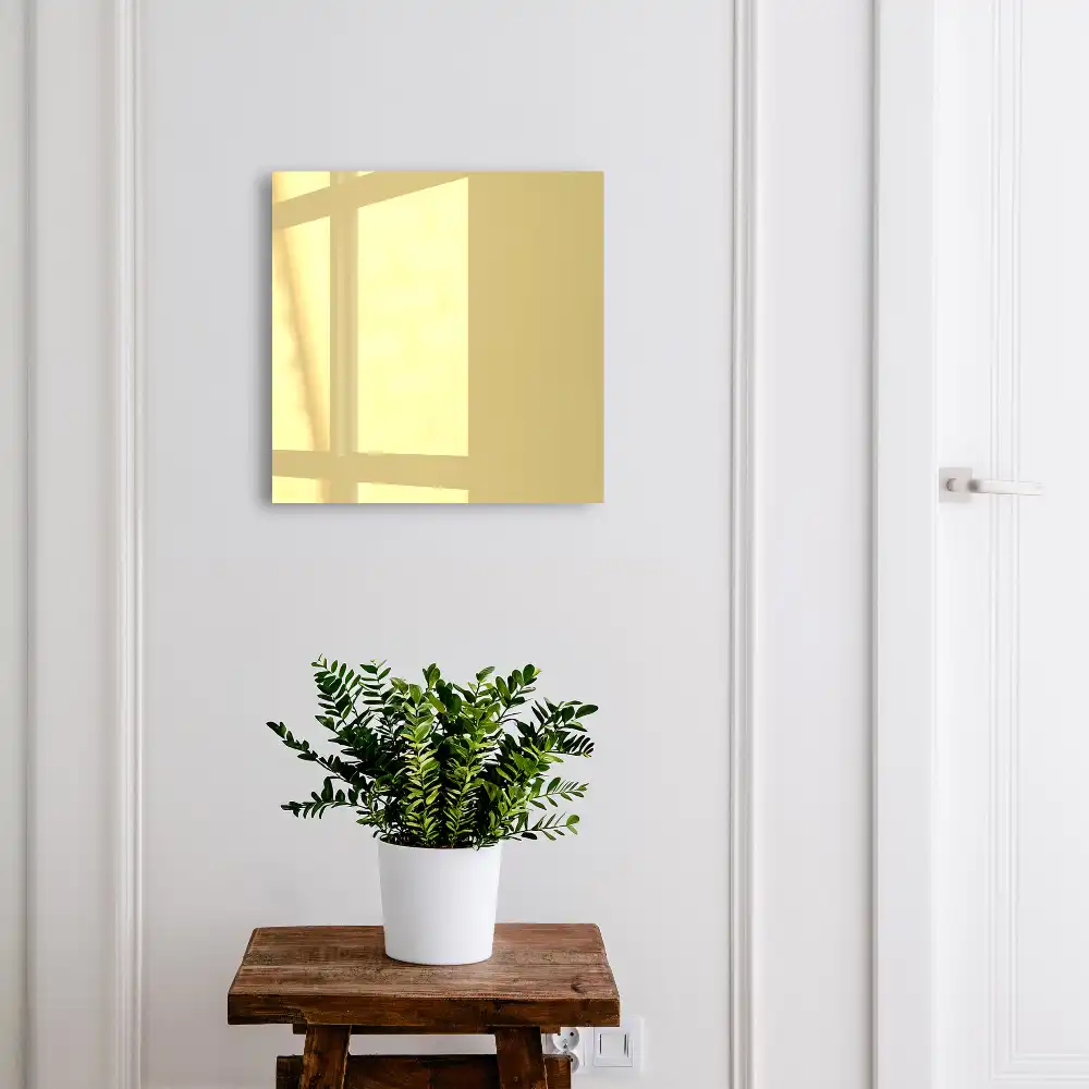 Boîte à clés murale paix harmonie jaune style minimaliste