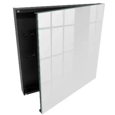 Boîte à clés fond uni minimaliste gris
