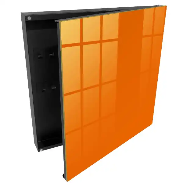 Boîte à clés murale énergie thermique de couleur orange solide