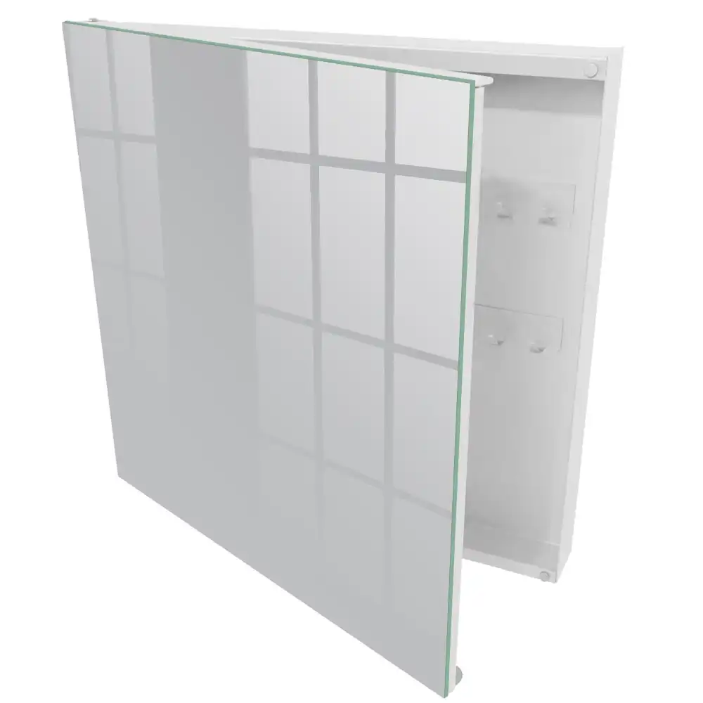Armoire à clés fond uni minimaliste gris lisse