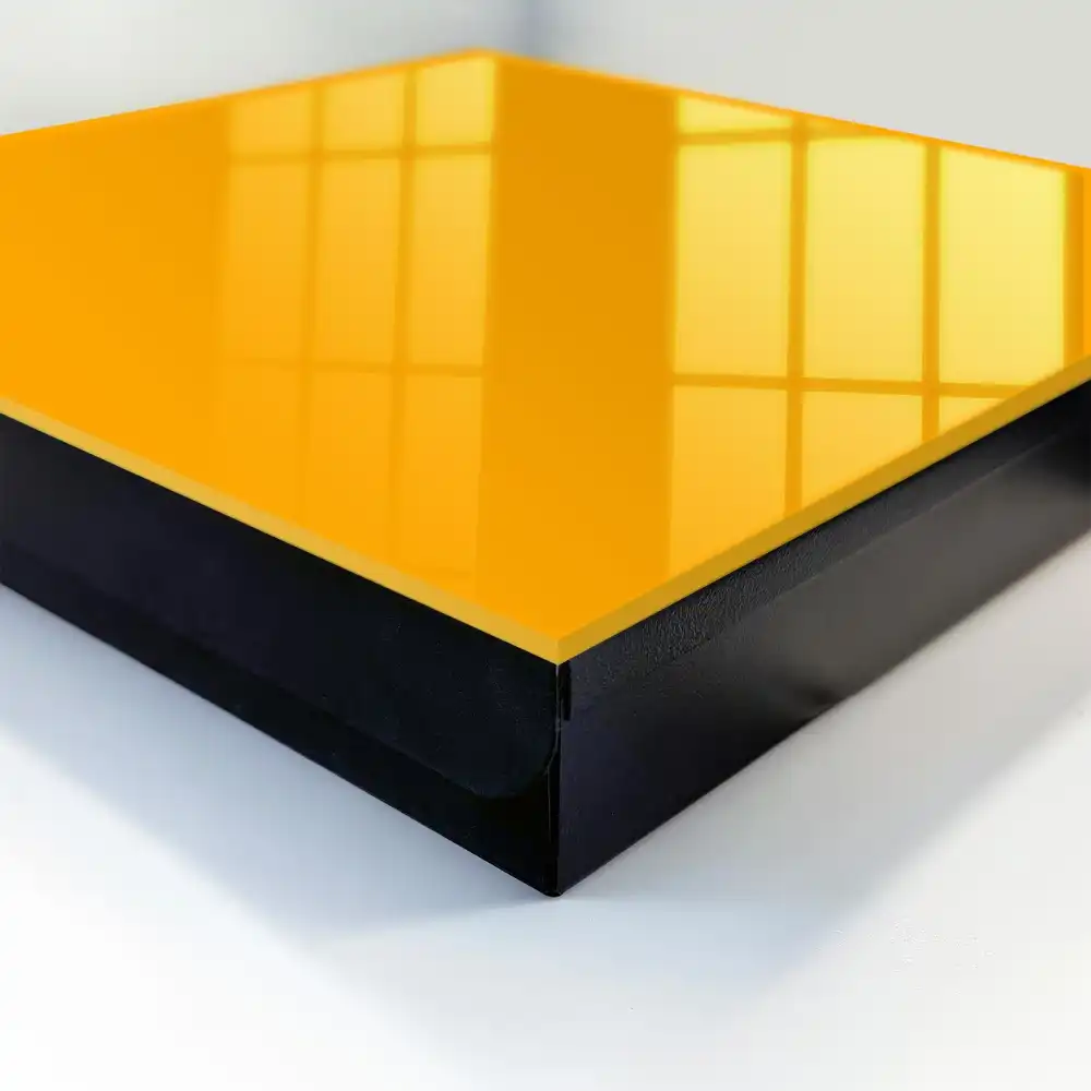 Boîte à clés murale couleur jaune chaude sans motifs