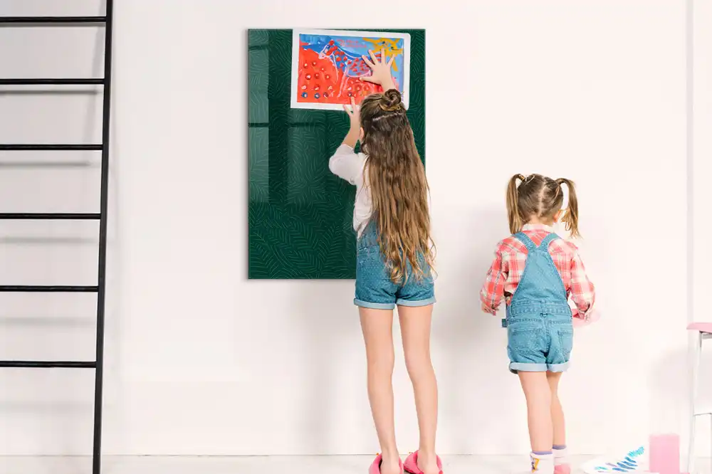 Tableau magnétique effaçable à feuilles graphiques