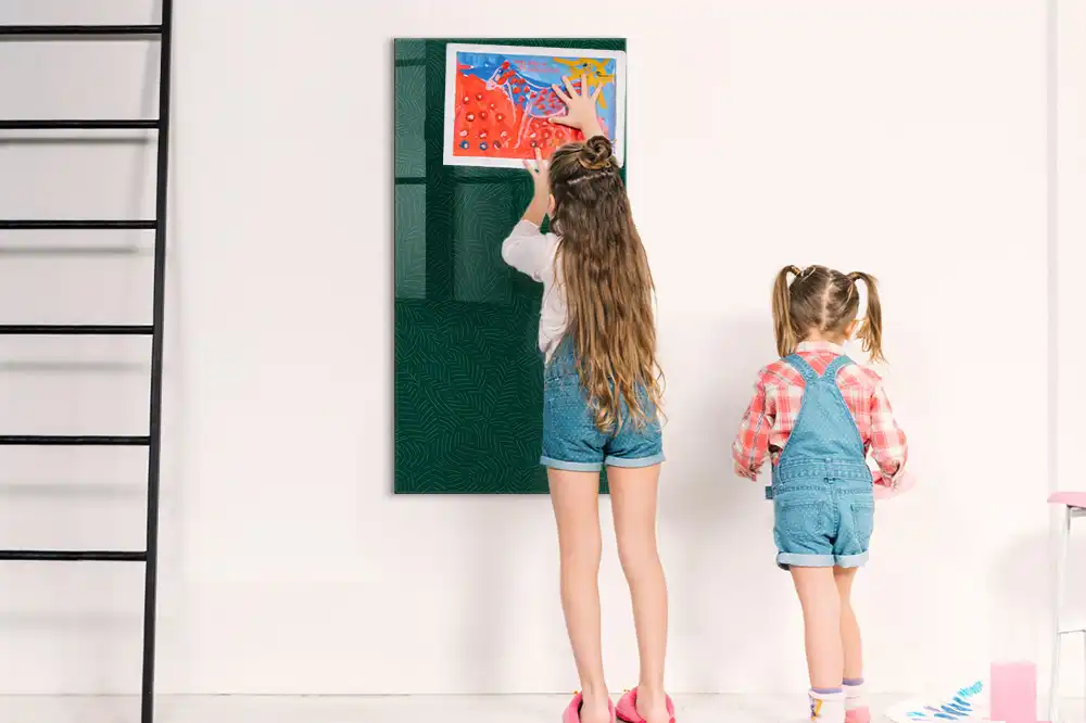 Tableau magnétique effaçable à feuilles graphiques