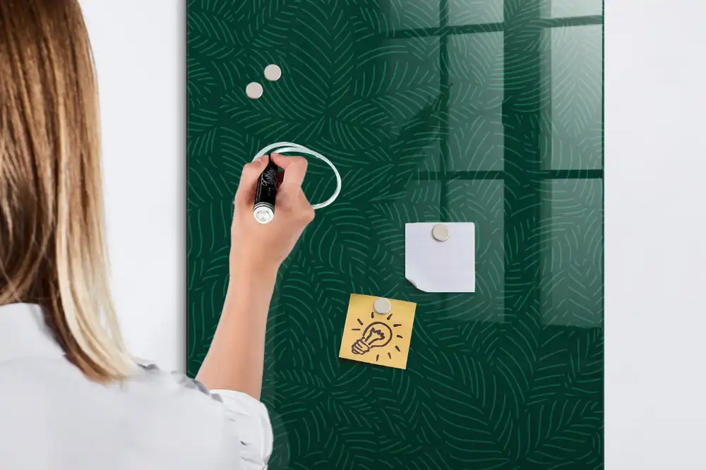 Tableau magnétique effaçable à feuilles graphiques