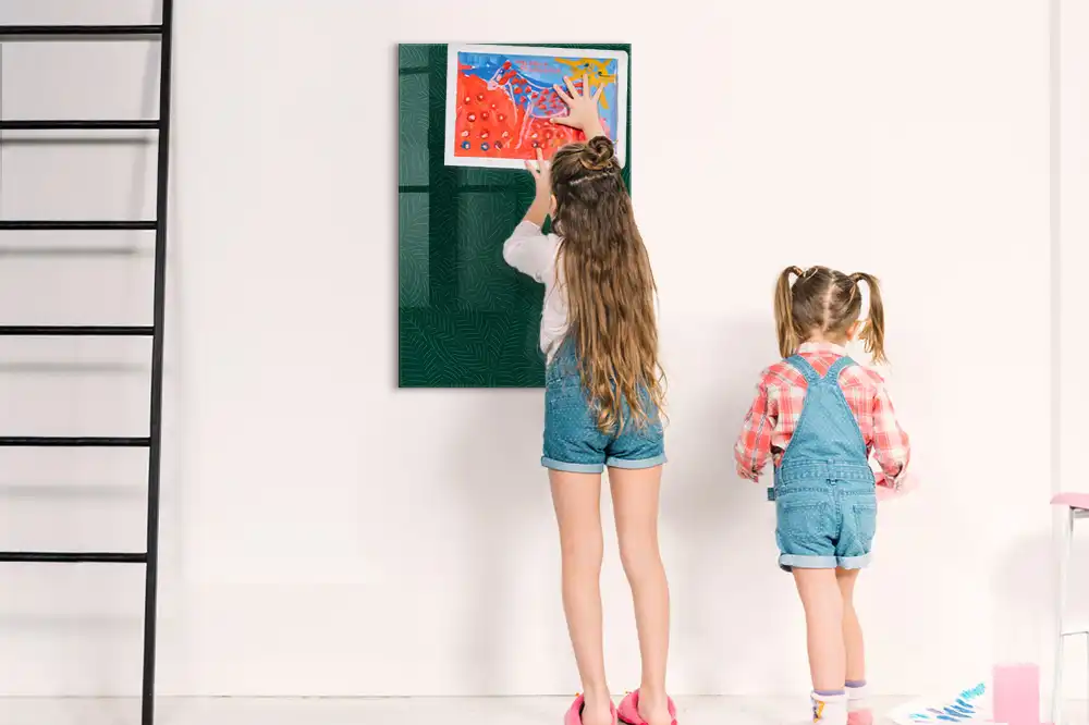 Tableau magnétique effaçable à feuilles graphiques