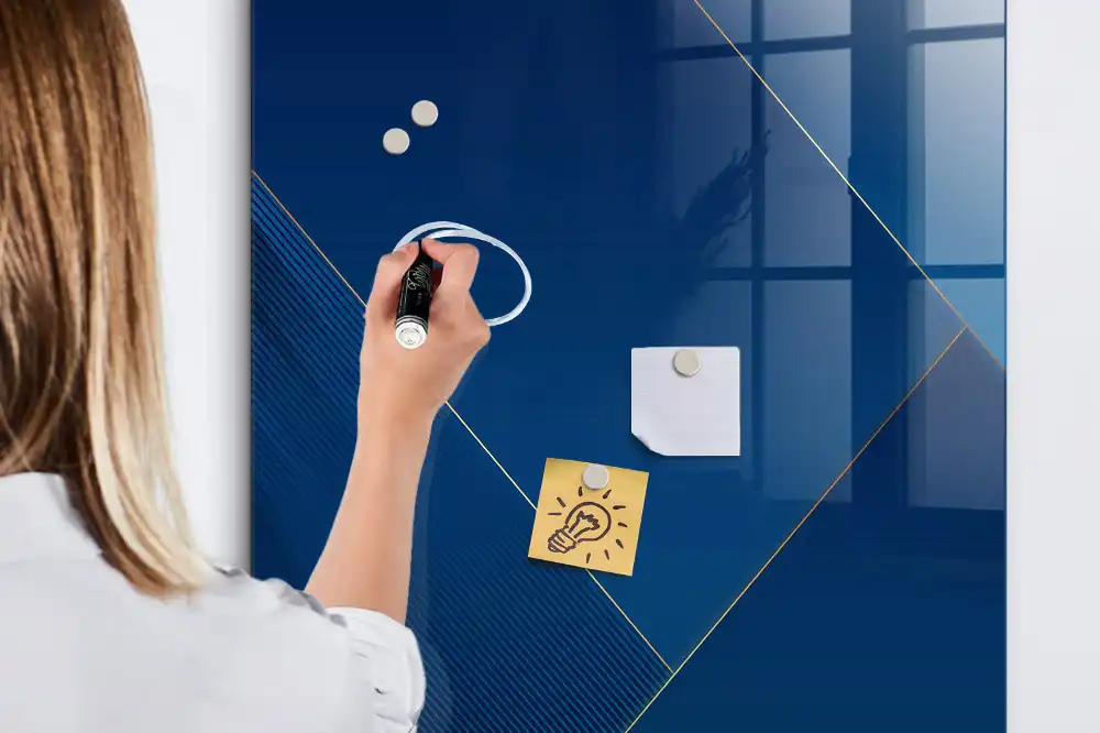 Tableau magnétique effaçable à motif décoratif