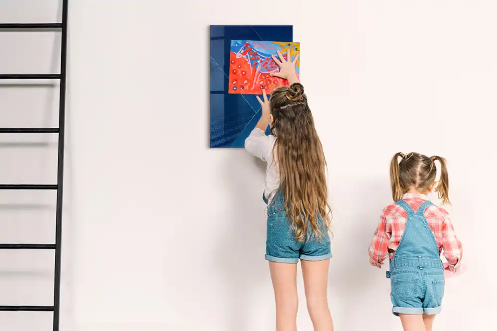 Tableau magnétique effaçable à motif décoratif