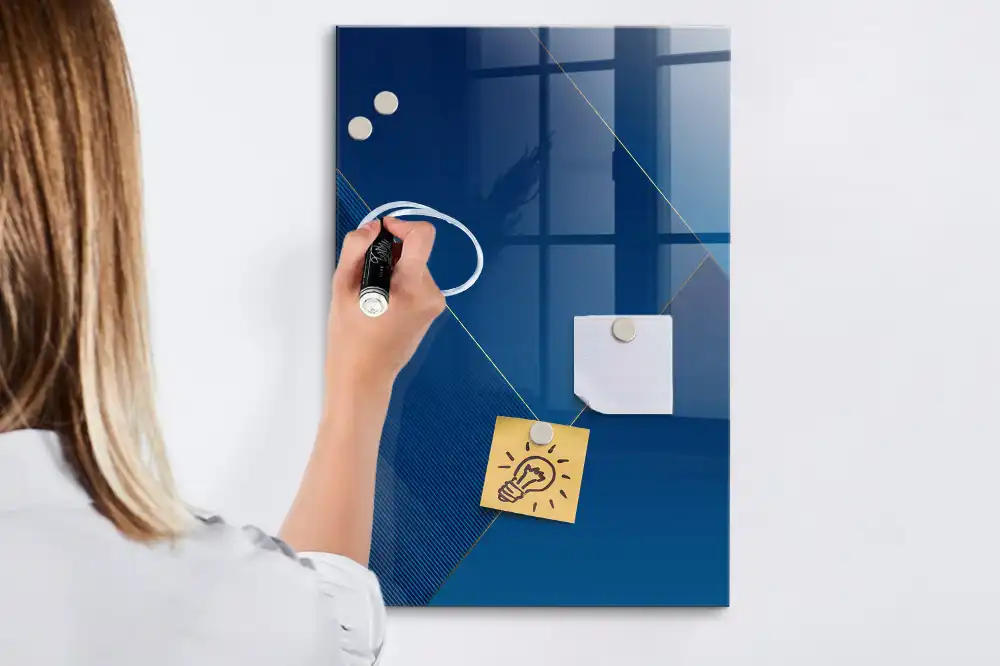 Tableau magnétique effaçable à motif décoratif
