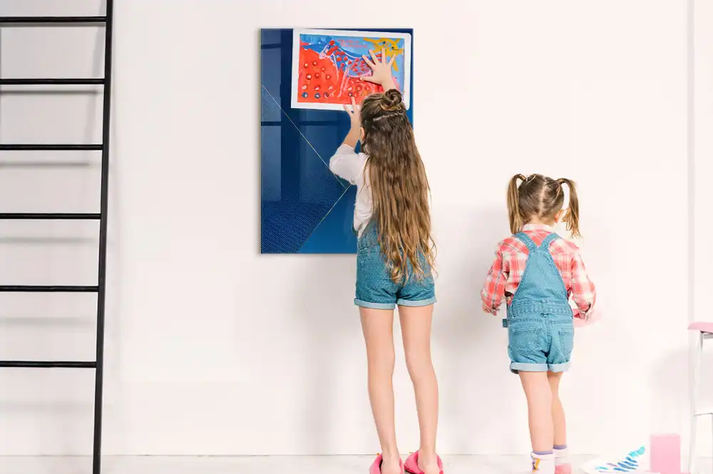 Tableau magnétique effaçable à motif décoratif