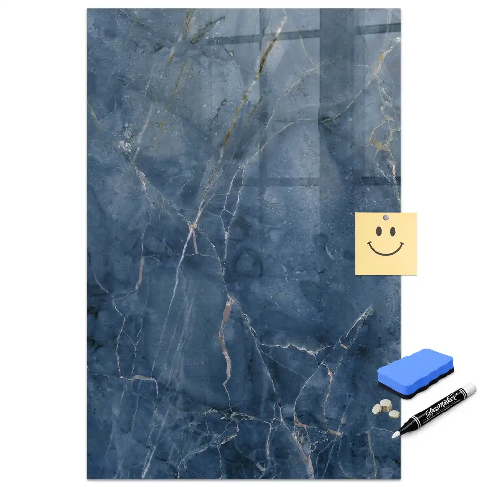 Tableau magnétique effaçable à motif marbre élégant