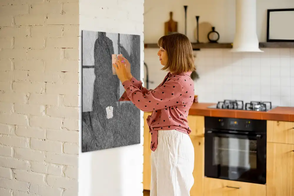 Tableau magnétique effaçable à texture rocheuse