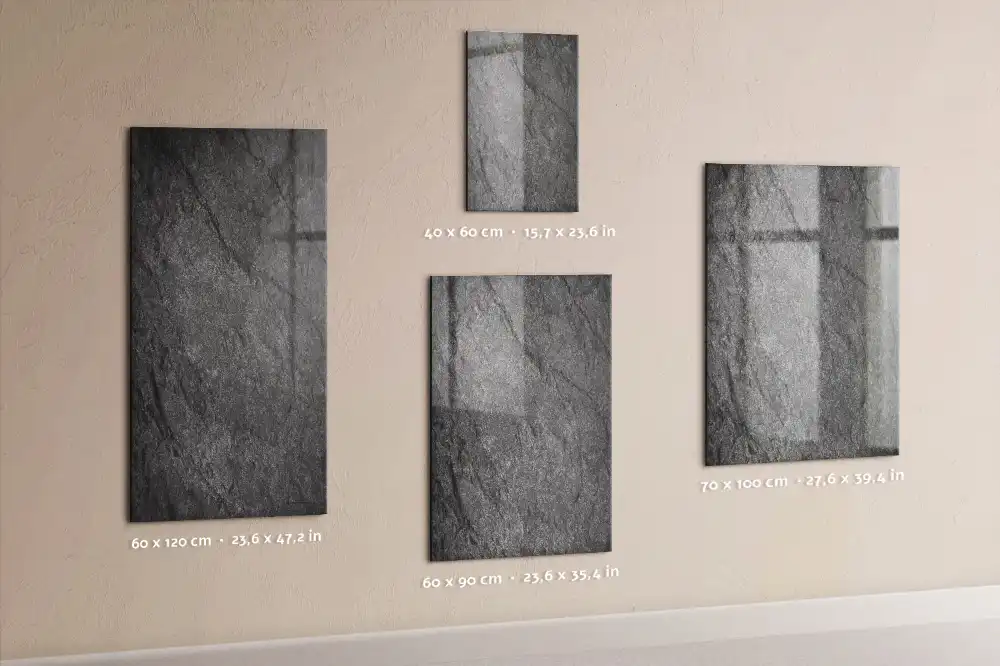 Tableau magnétique effaçable à texture rocheuse