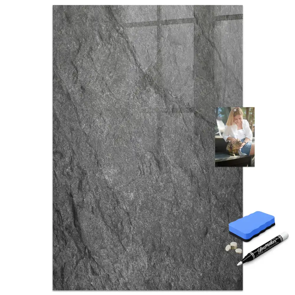 Tableau magnétique effaçable à texture rocheuse