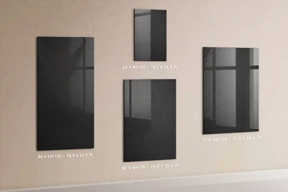 Tableau magnétique effaçable à structure sombre