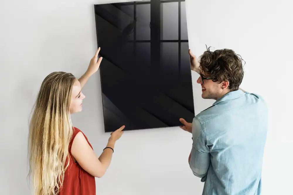 Tableau magnétique effaçable à sec toile unie