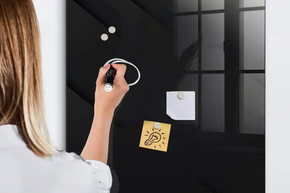 Tableau magnétique effaçable à sec toile unie