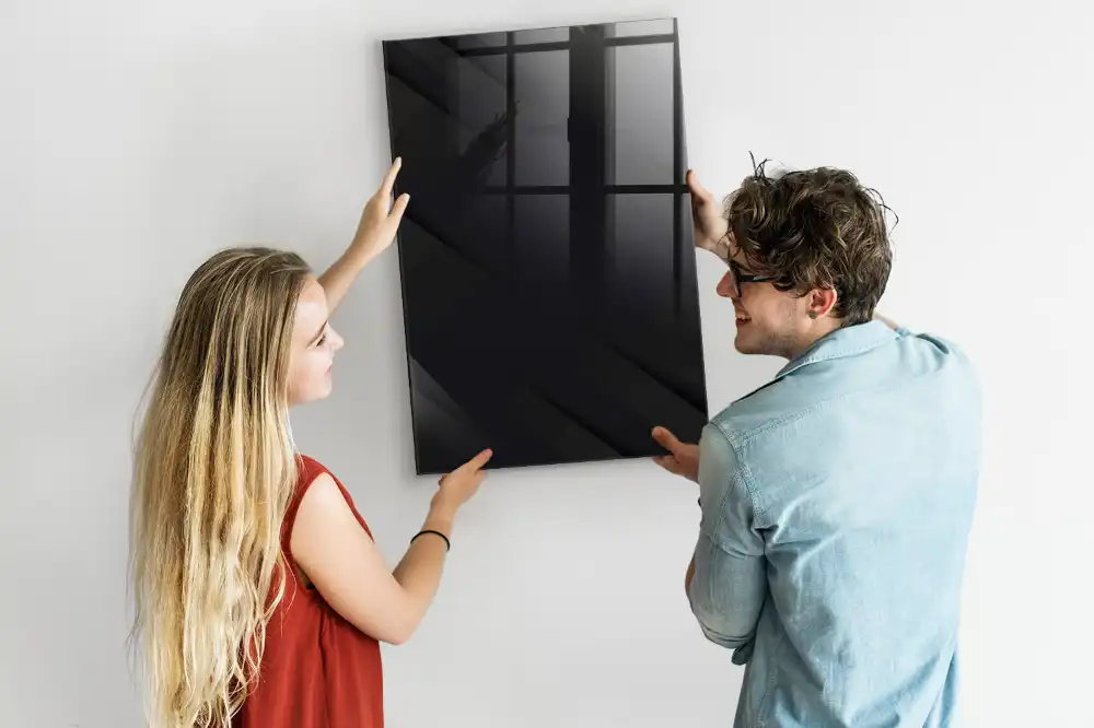 Tableau magnétique effaçable à sec toile unie
