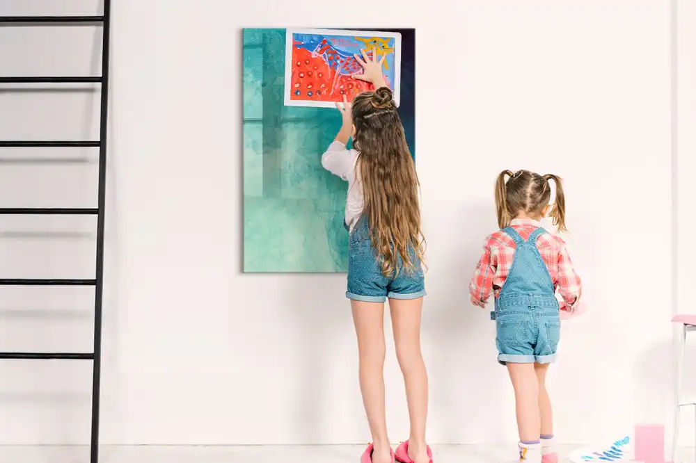 Tableau magnétique effaçable à motifs océaniques