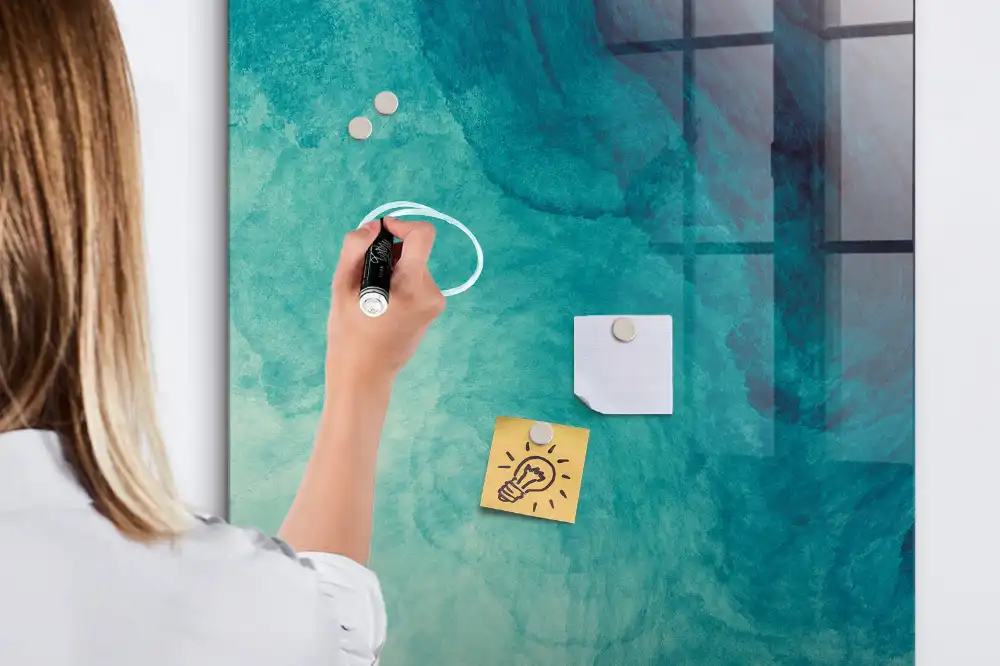 Tableau magnétique effaçable à motifs océaniques
