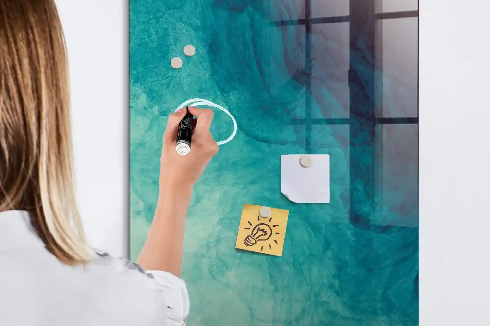 Tableau magnétique effaçable à motifs océaniques
