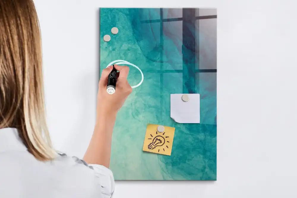 Tableau magnétique effaçable à motifs océaniques