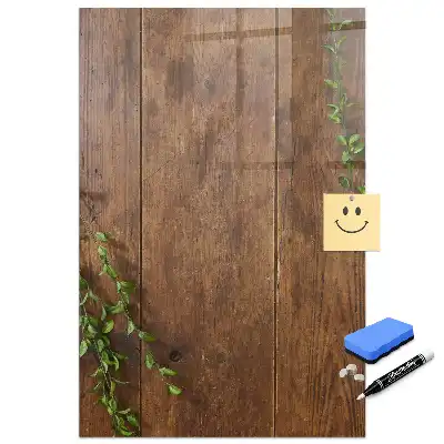 Tableau magnétique effaçable à motif rustique