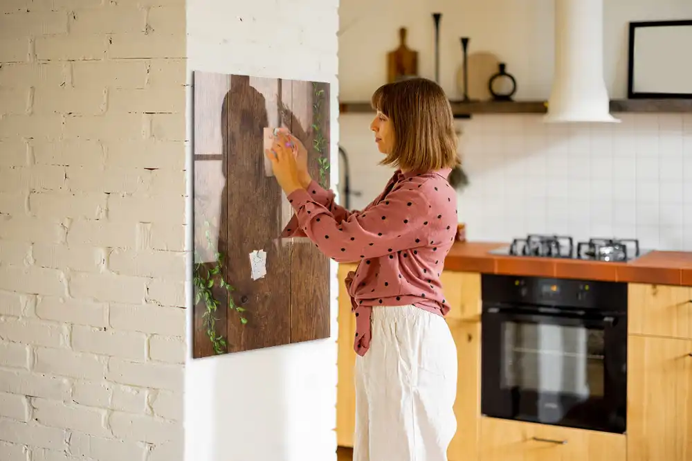 Tableau magnétique effaçable à motif rustique