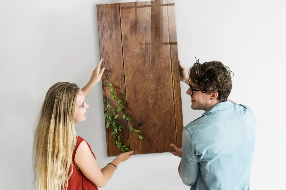 Tableau magnétique effaçable à motif rustique