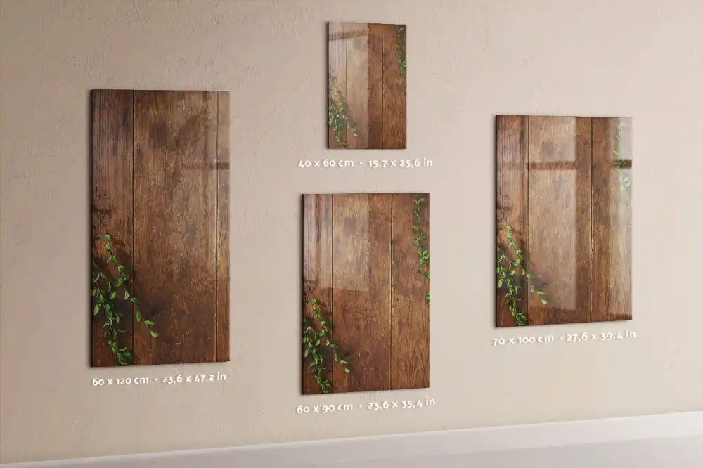 Tableau magnétique effaçable à motif rustique