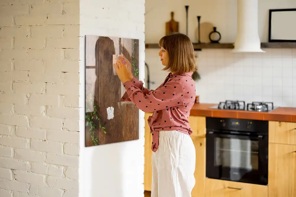 Tableau magnétique effaçable à motif rustique