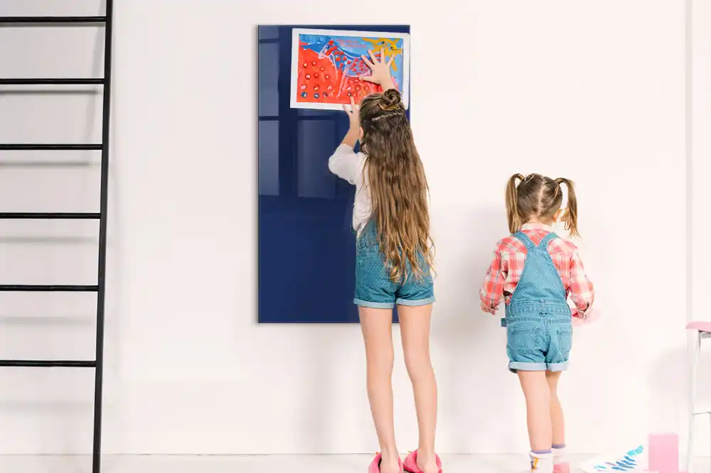 Tableau magnétique effaçable bleu marine