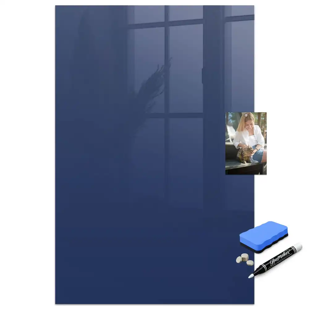 Tableau magnétique effaçable bleu marine