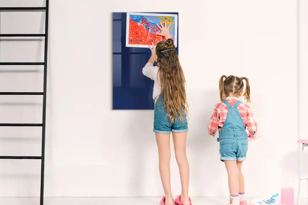 Tableau magnétique effaçable bleu marine