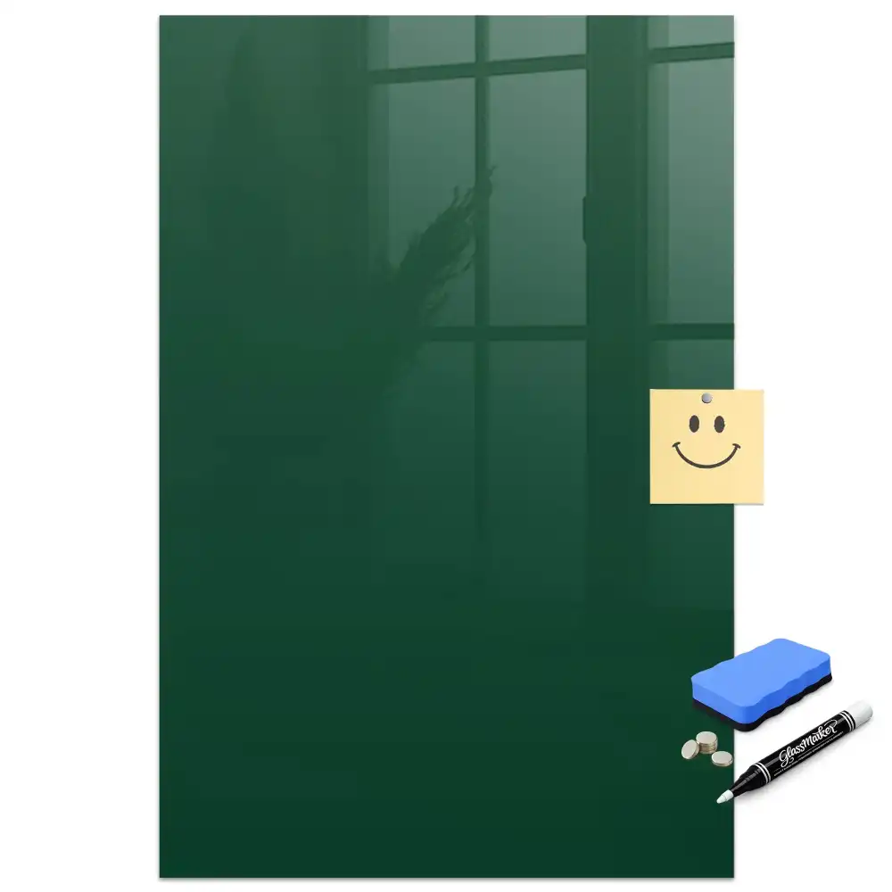 Tableau magnétique effaçable vert bouteille
