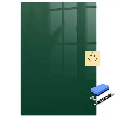 Tableau magnétique effaçable vert bouteille