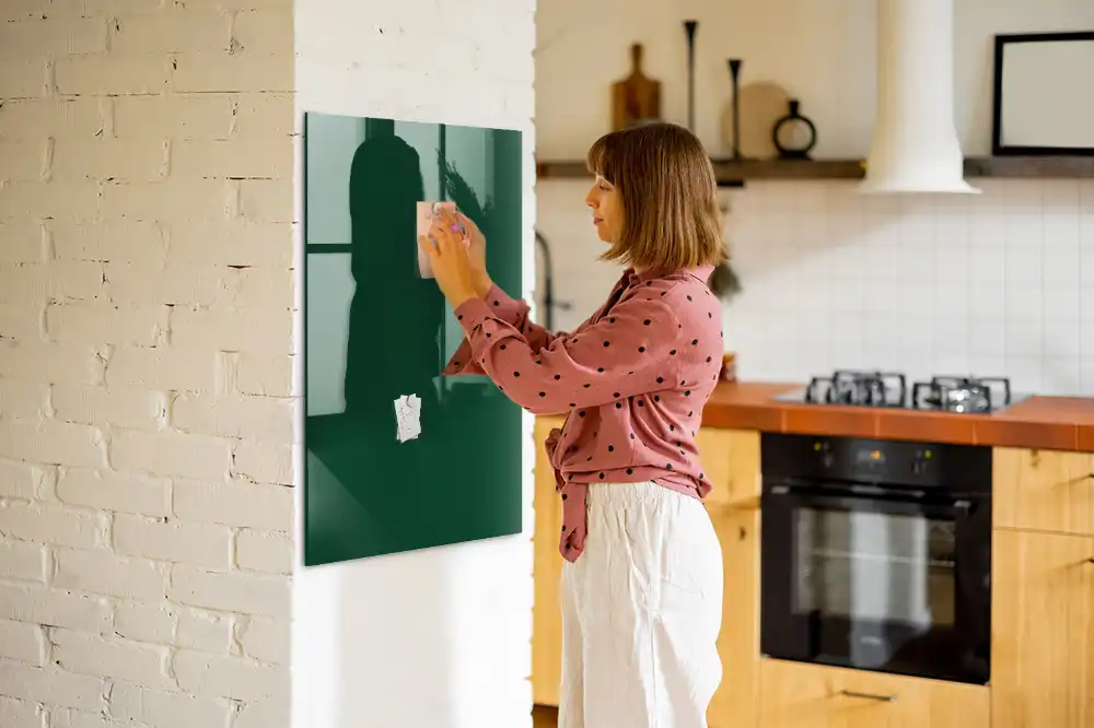 Tableau magnétique effaçable vert bouteille