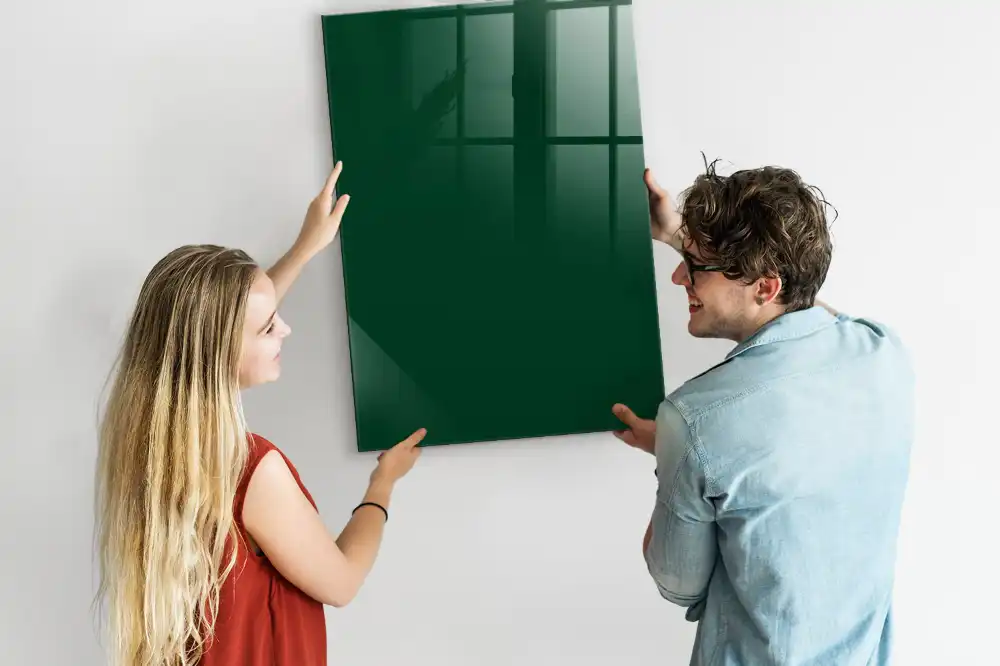 Tableau magnétique effaçable vert bouteille
