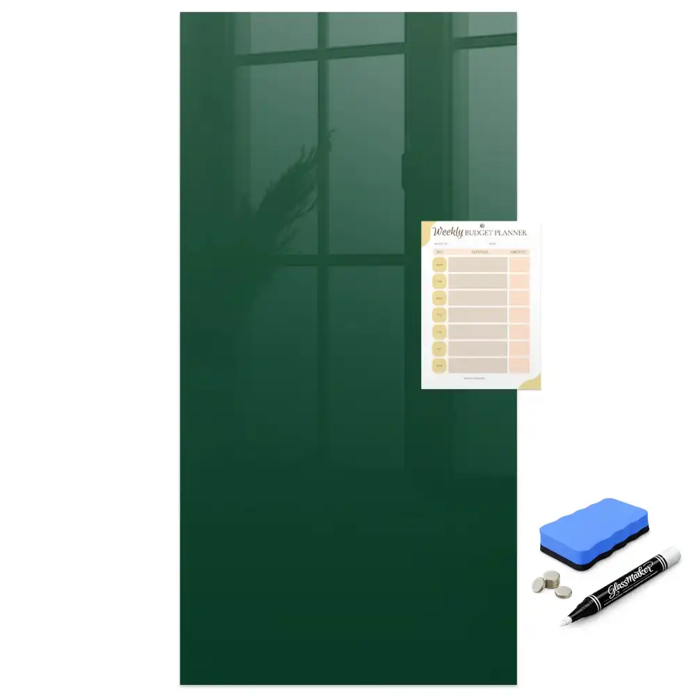 Tableau magnétique effaçable vert bouteille