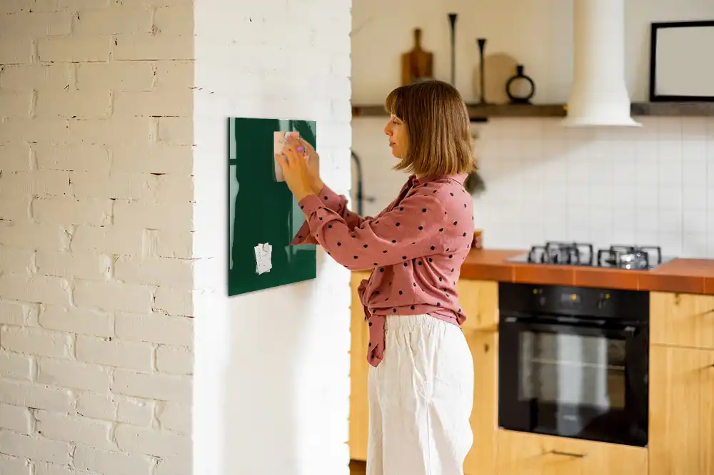 Tableau magnétique effaçable vert bouteille
