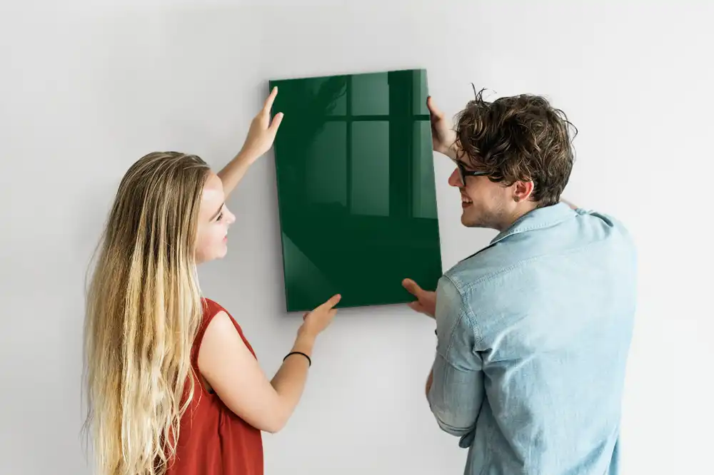 Tableau magnétique effaçable vert bouteille