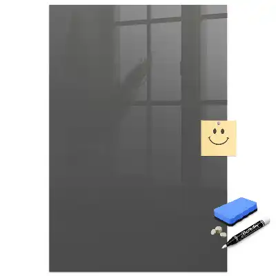 Tableau effaçable magnétique gris